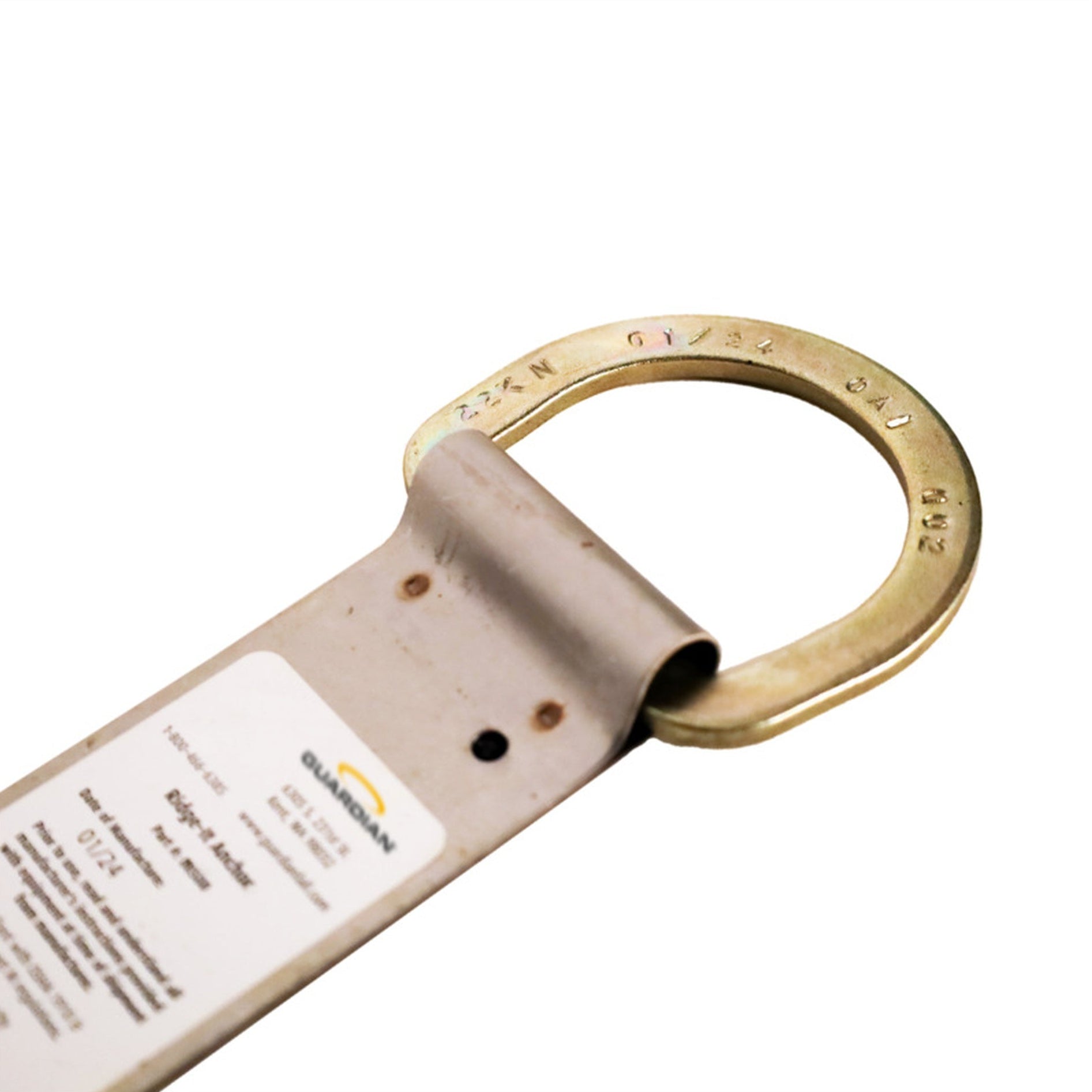 Guardian Ridge-It Single D-Ring Roof Anchor w/ Fasteners 9 3/4" | Model# 00500