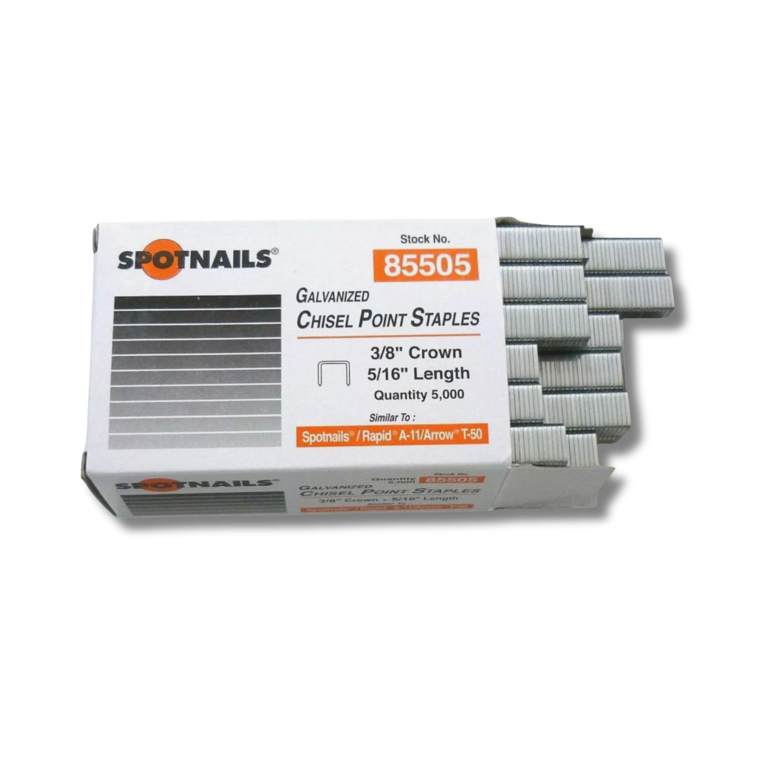 Spotnails Staples #85505 - 3/8" Crown x 5/16" Length