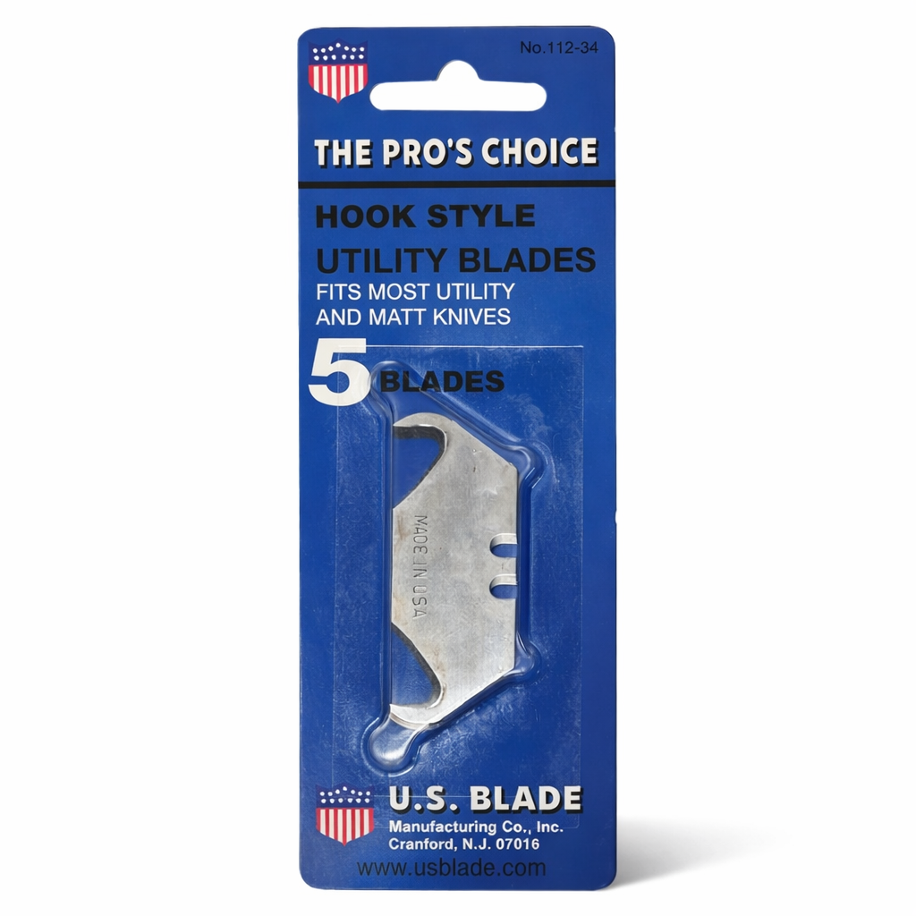 US Blade Deep Hook Utility Blades – 5pk
