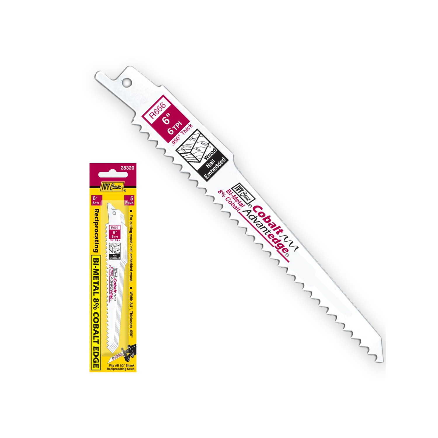 Ivy Classic 6" Wood Reciprocating Blade 6tpi