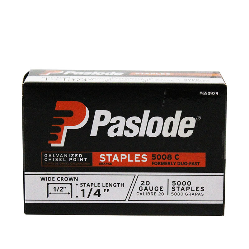Paslode Staples #5008C - 1/2" Crown x 1/4" Length