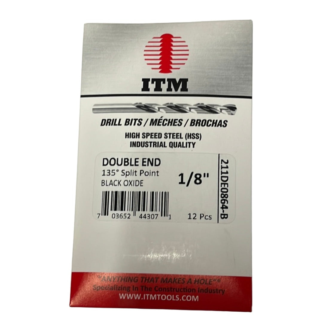 Bit - 1/8" HSS Double End Sheeter 12/pk