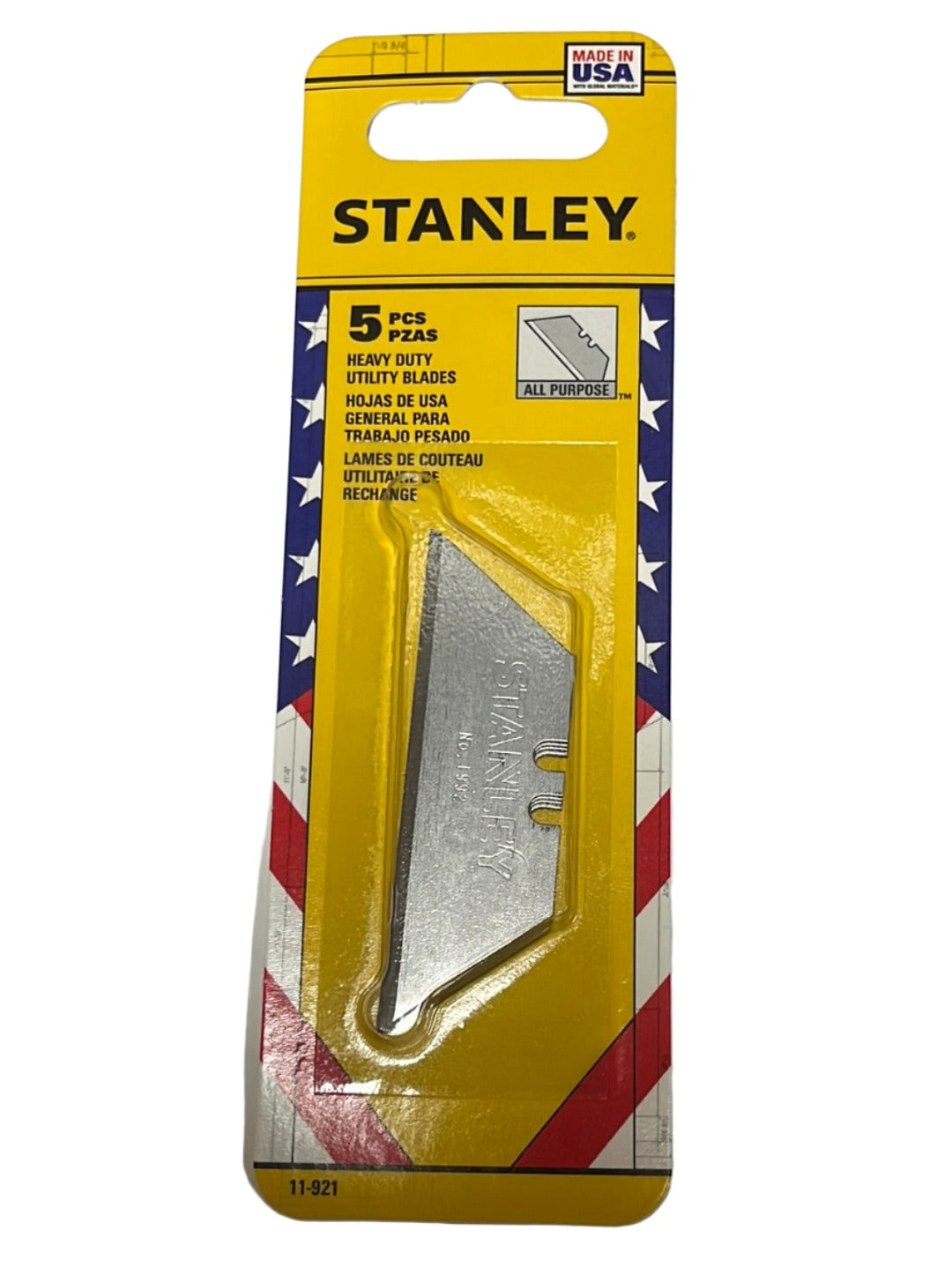 Stanley Straight Utility Blade 5pk