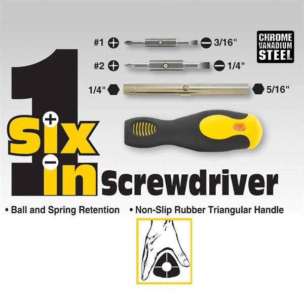 Screwdriver 6 in 1 (12/box)