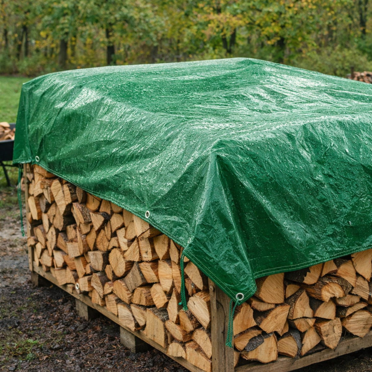 Green Heavy Duty Poly Tarps 8 MIL Thick - Waterproof & Multipurpose (Various Sizes)
