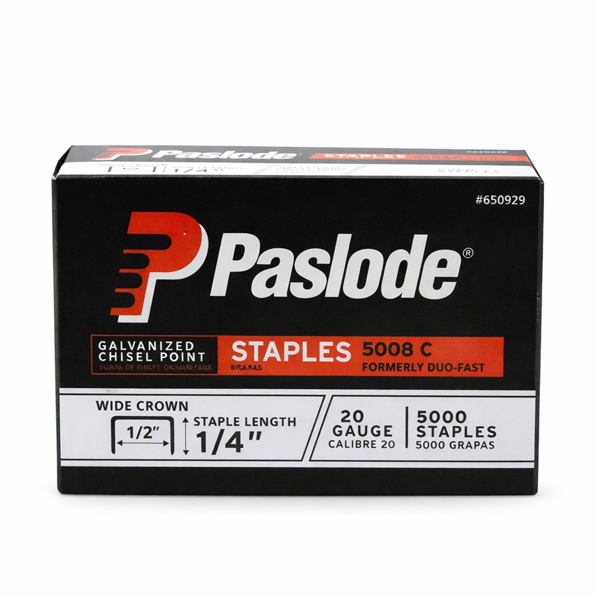 Paslode Staples #5008C - 1/2" Crown x 1/4" Length