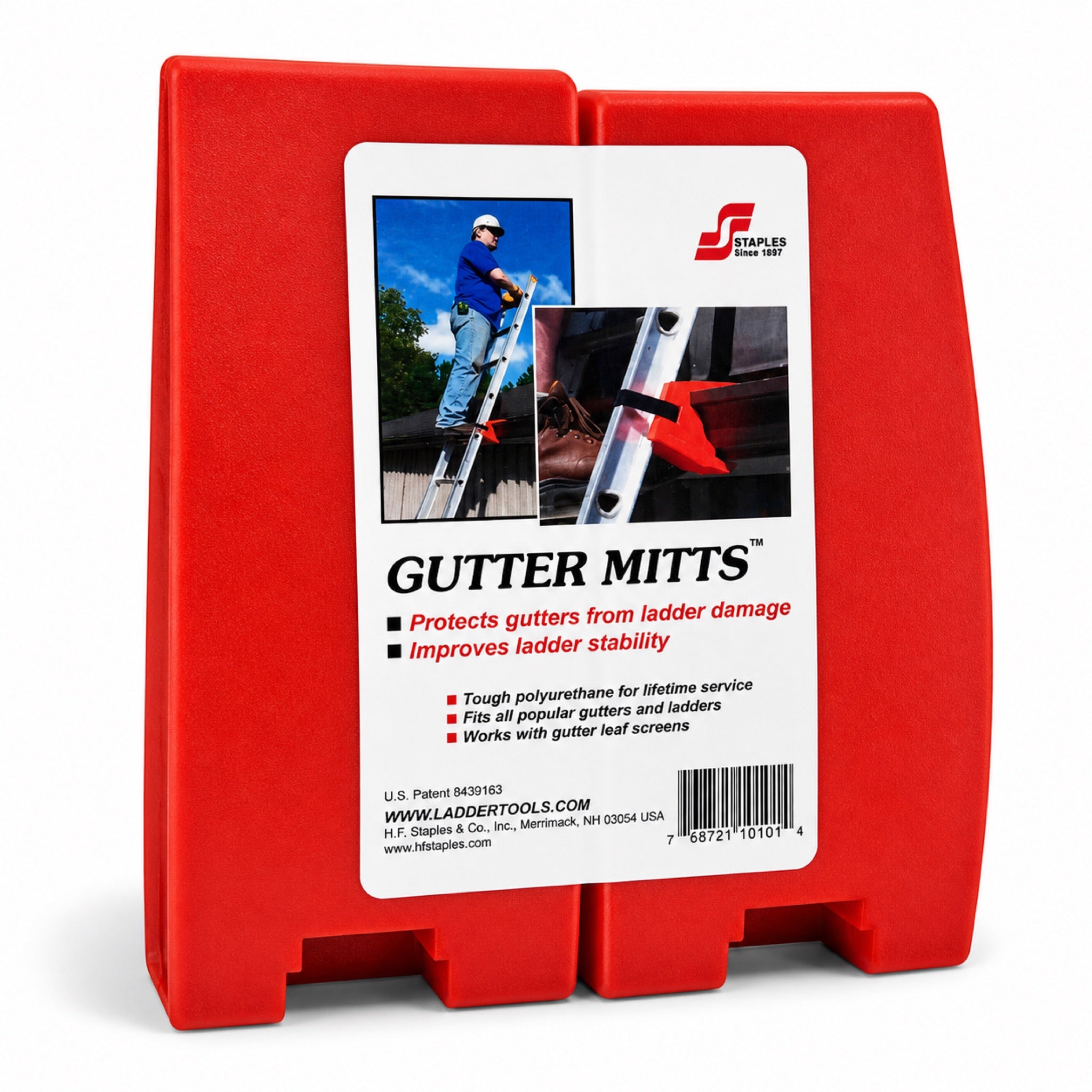 Gutter Mitts Heavy-Duty Ladder Gutter Protectors for Roofers (2 Pack)