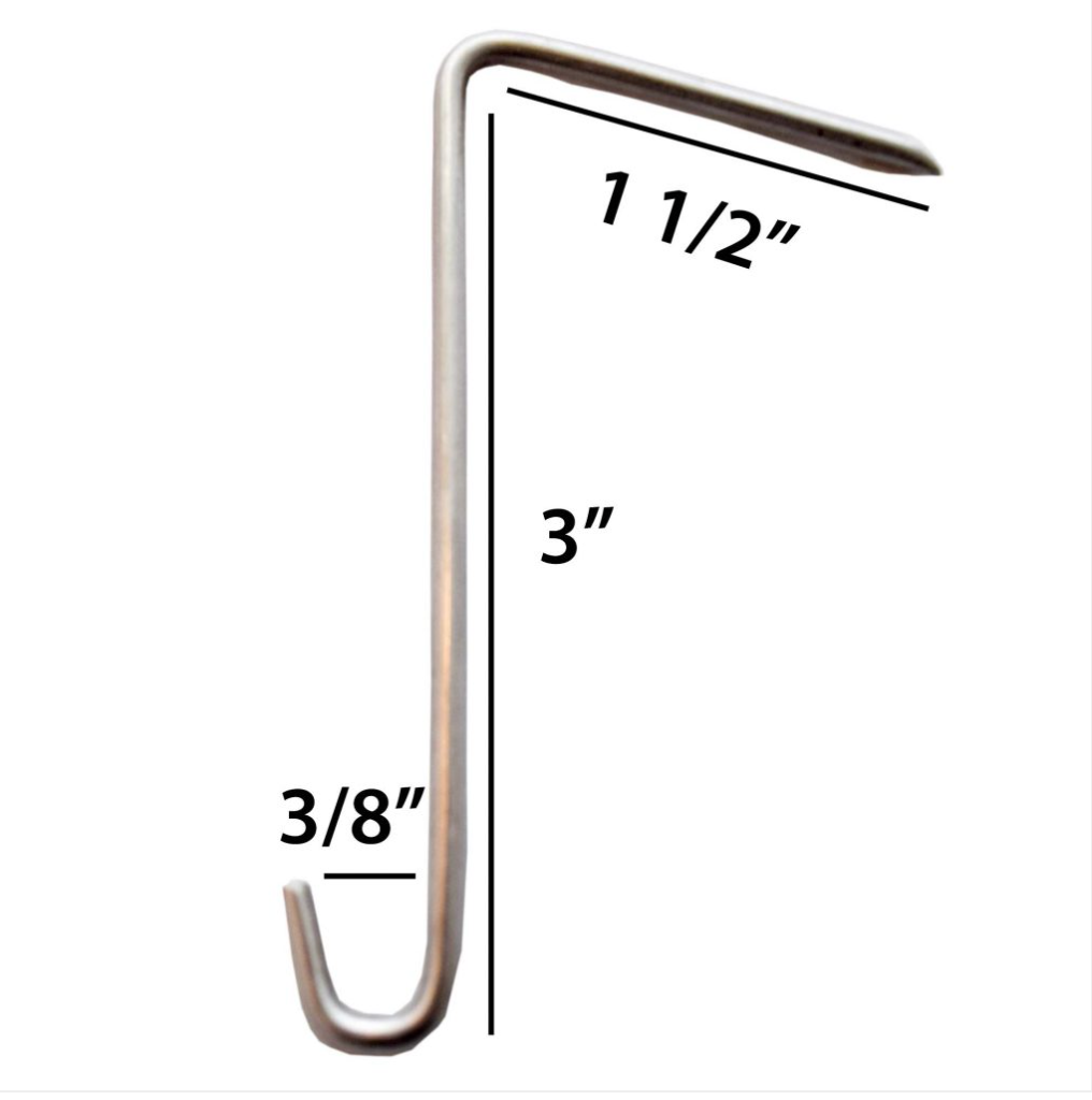 3" Stainless Steel Slaters Hooks 3" (1 Pound)