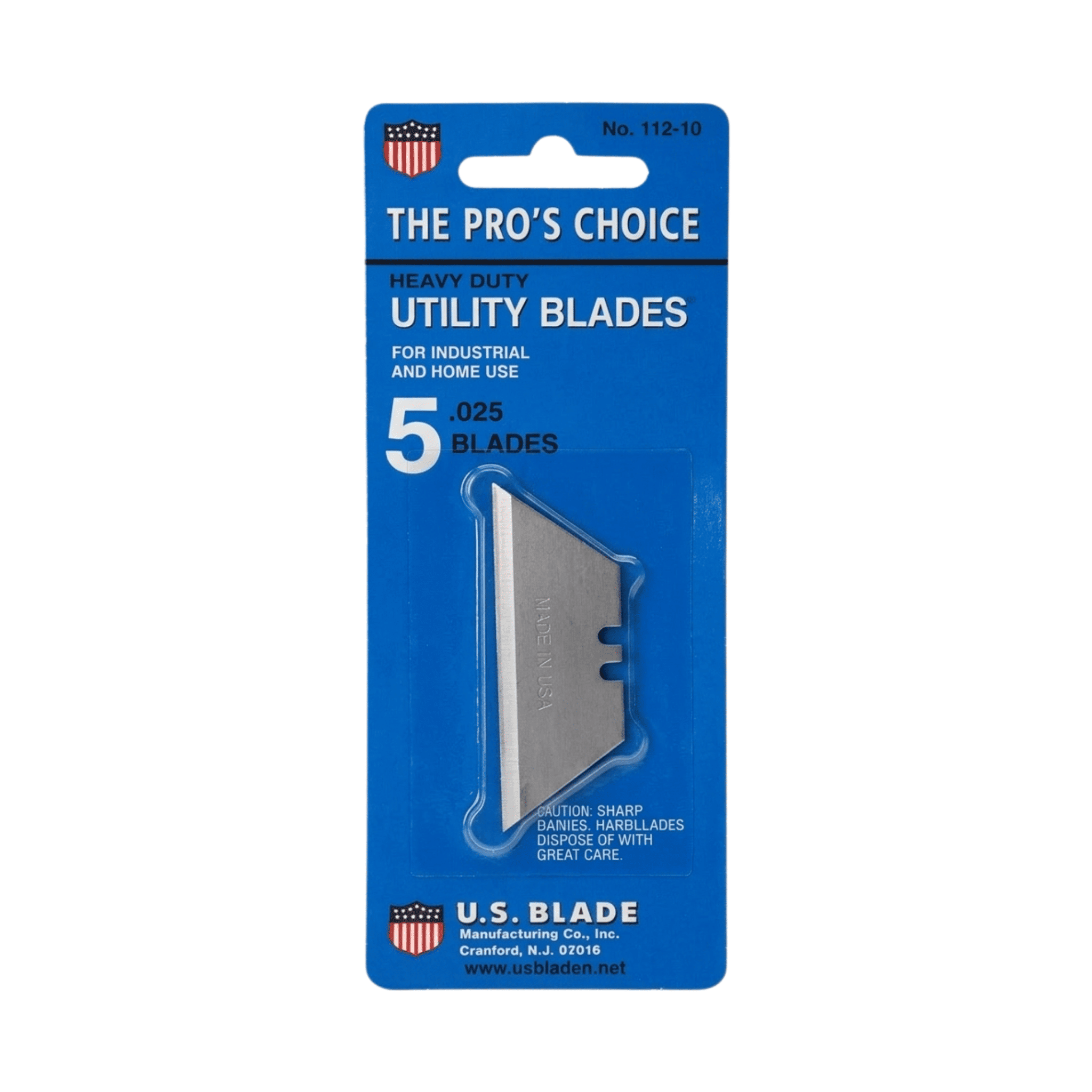 US Blade Straight Utility Blades – 5pk