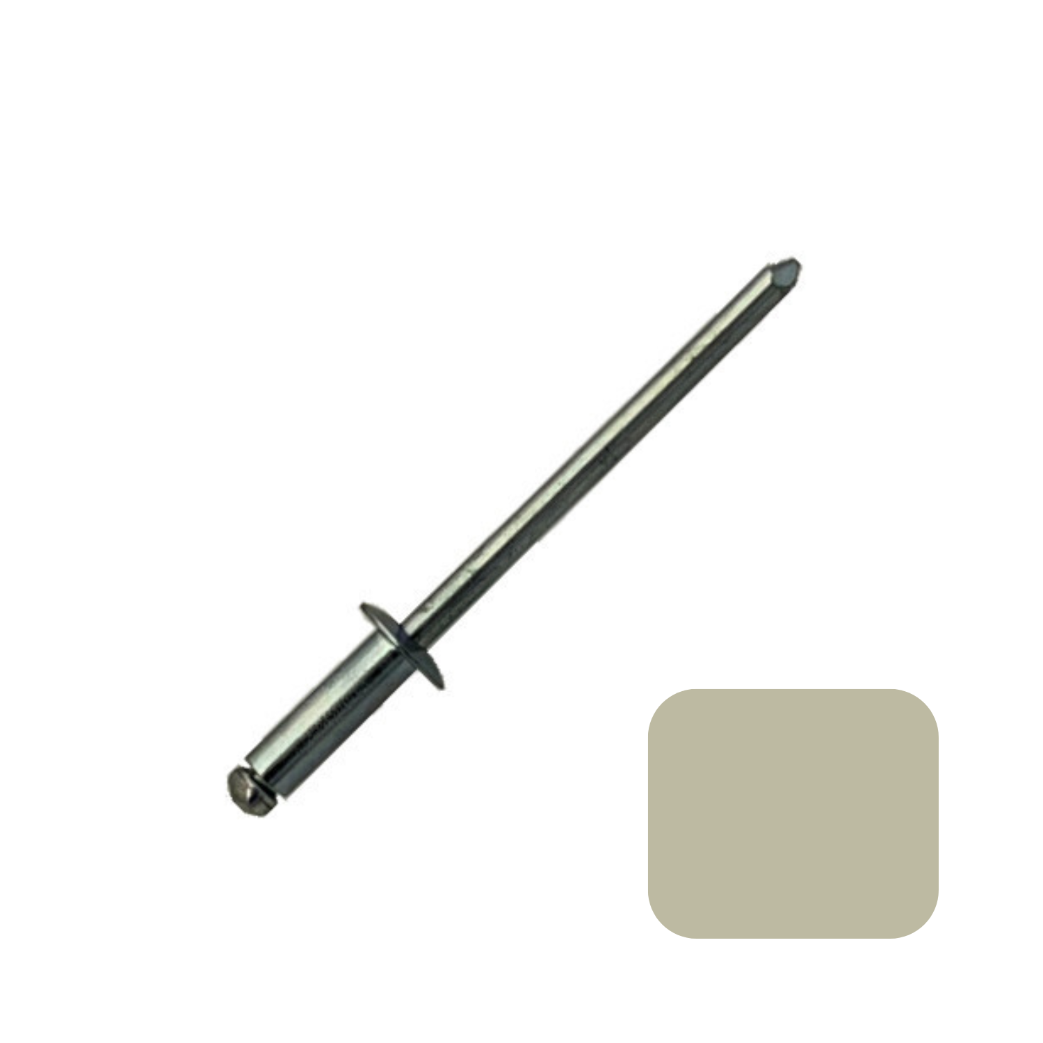 Blind Open Rivet #44 Clay 100 (100/bag)
