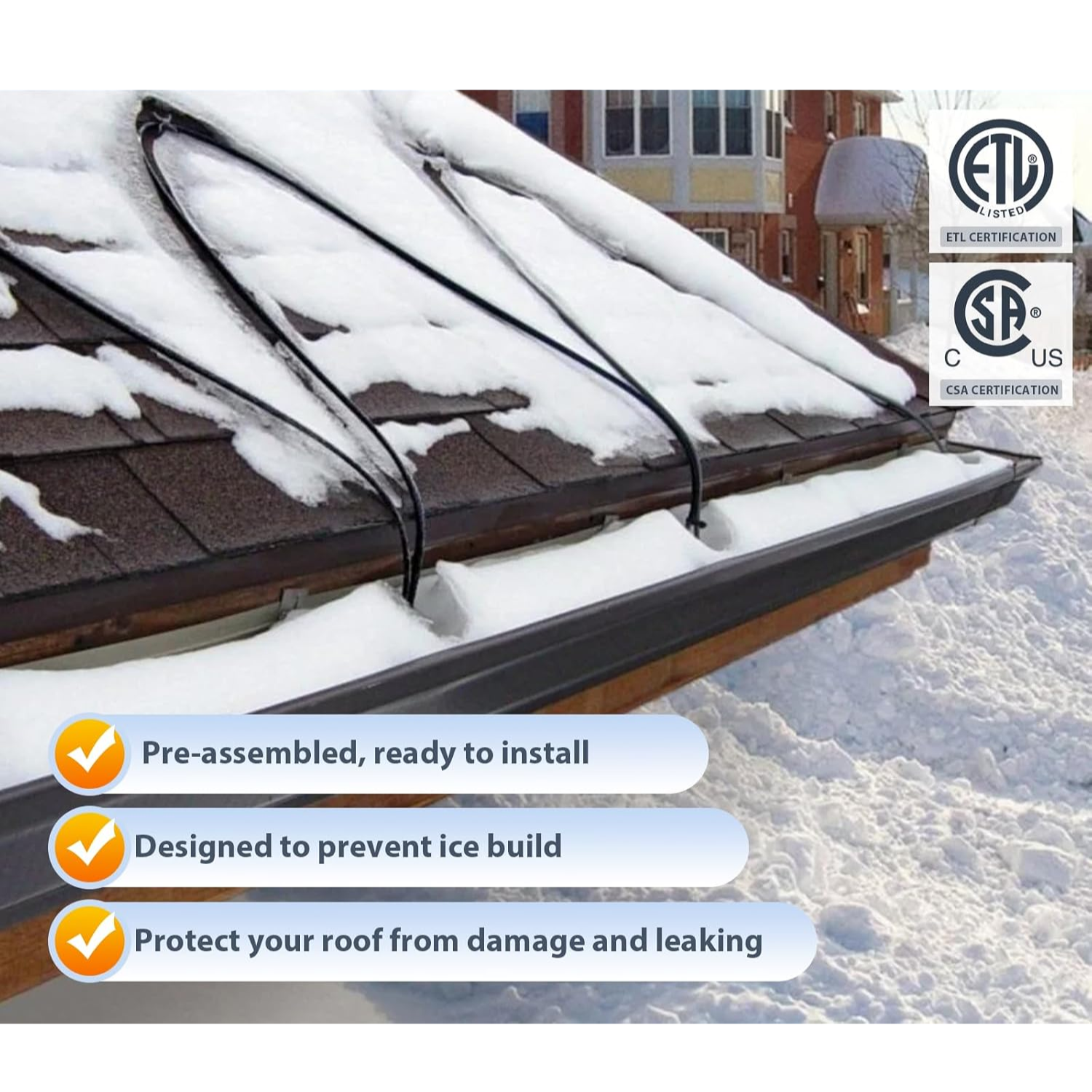 30' Roof De-Icing Cable Kit