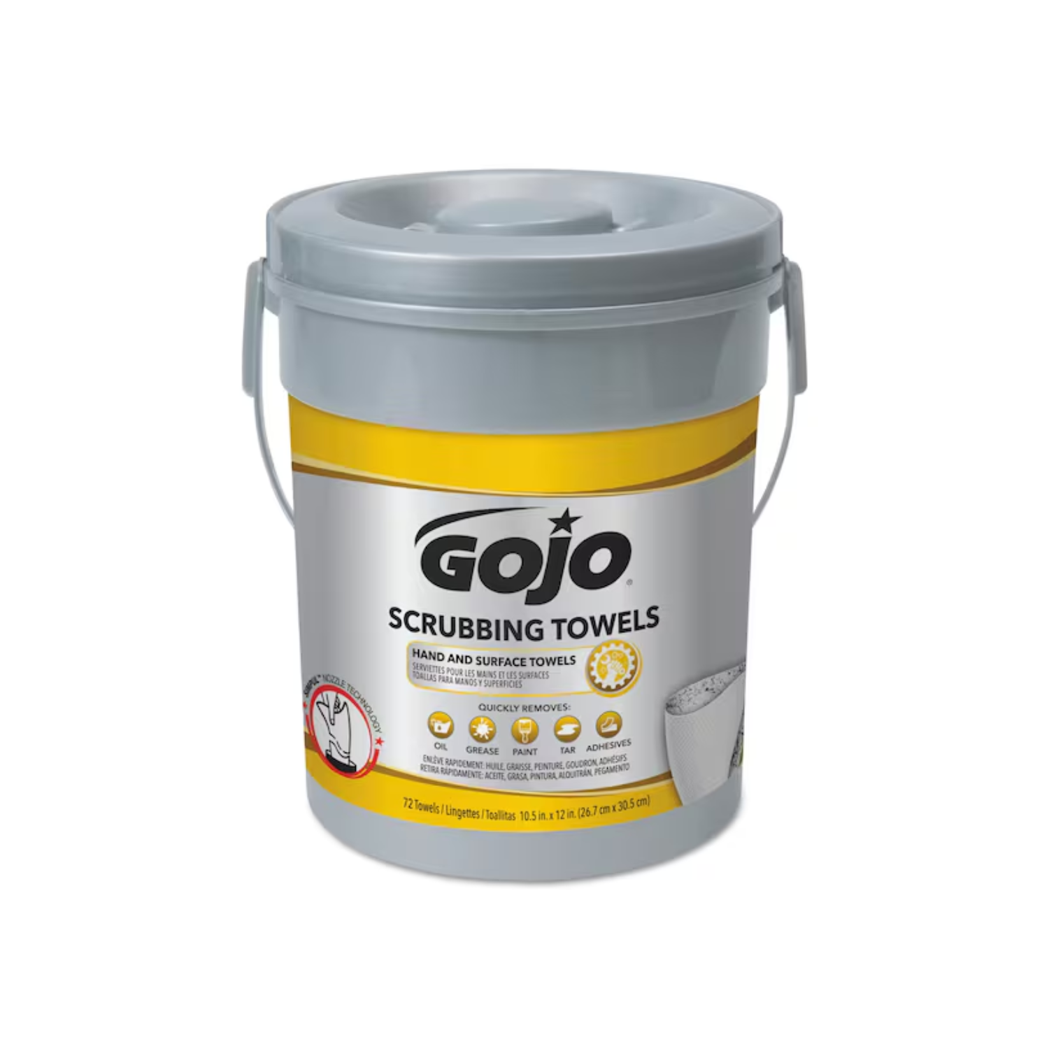 GoJo Scrubbing Towels 72ct for Hands, Tools, & Equipment