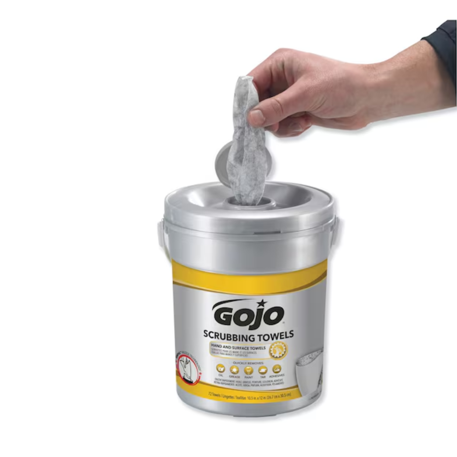 GoJo Scrubbing Towels 72ct for Hands, Tools, & Equipment