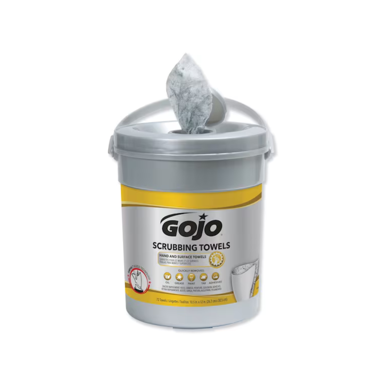 GoJo Scrubbing Towels 72ct for Hands, Tools, & Equipment
