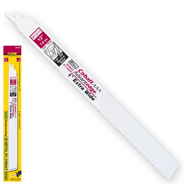 Ivy Classic 12" Metal Cutting Reciprocating Blade 14tpi 5/pk