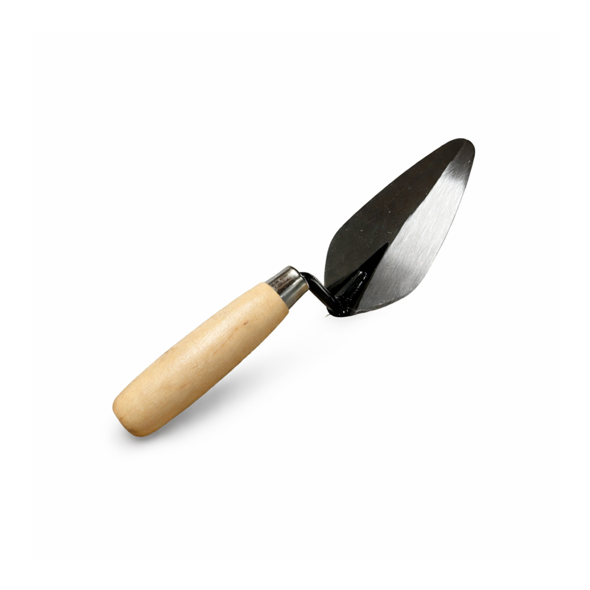 5" Round Nose Gauging Trowel with Wood Handle