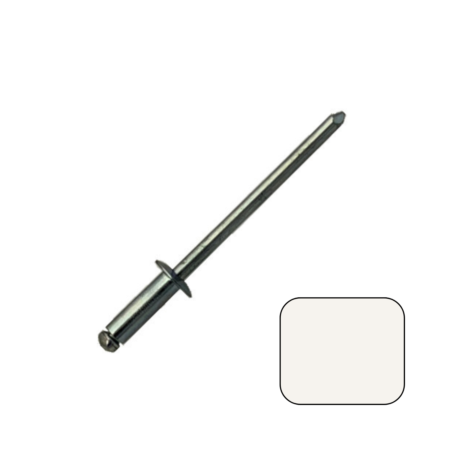 Blind Open Rivet #44 White (100/bag)