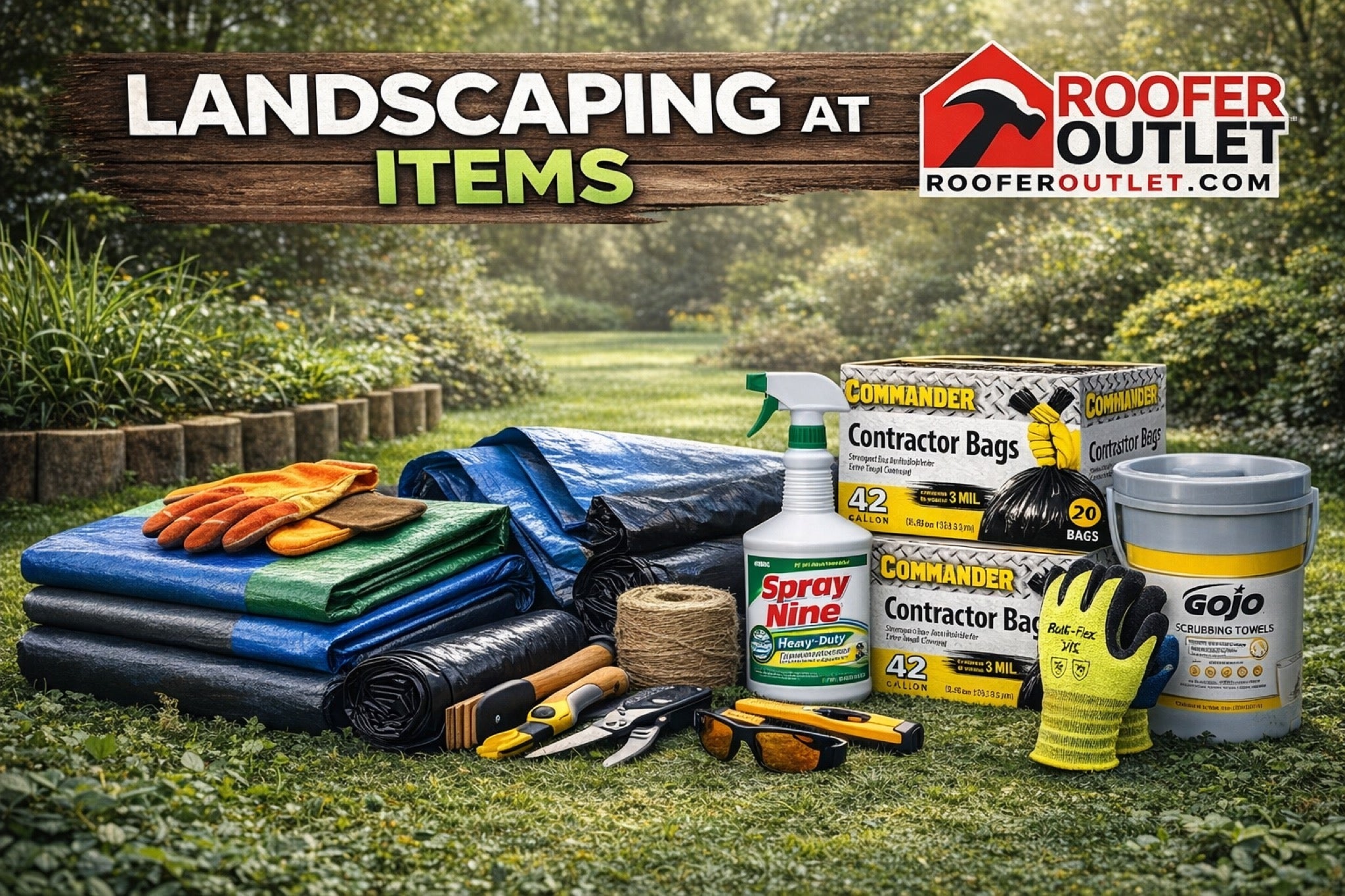 Landscaping Items at Roofer Outlet