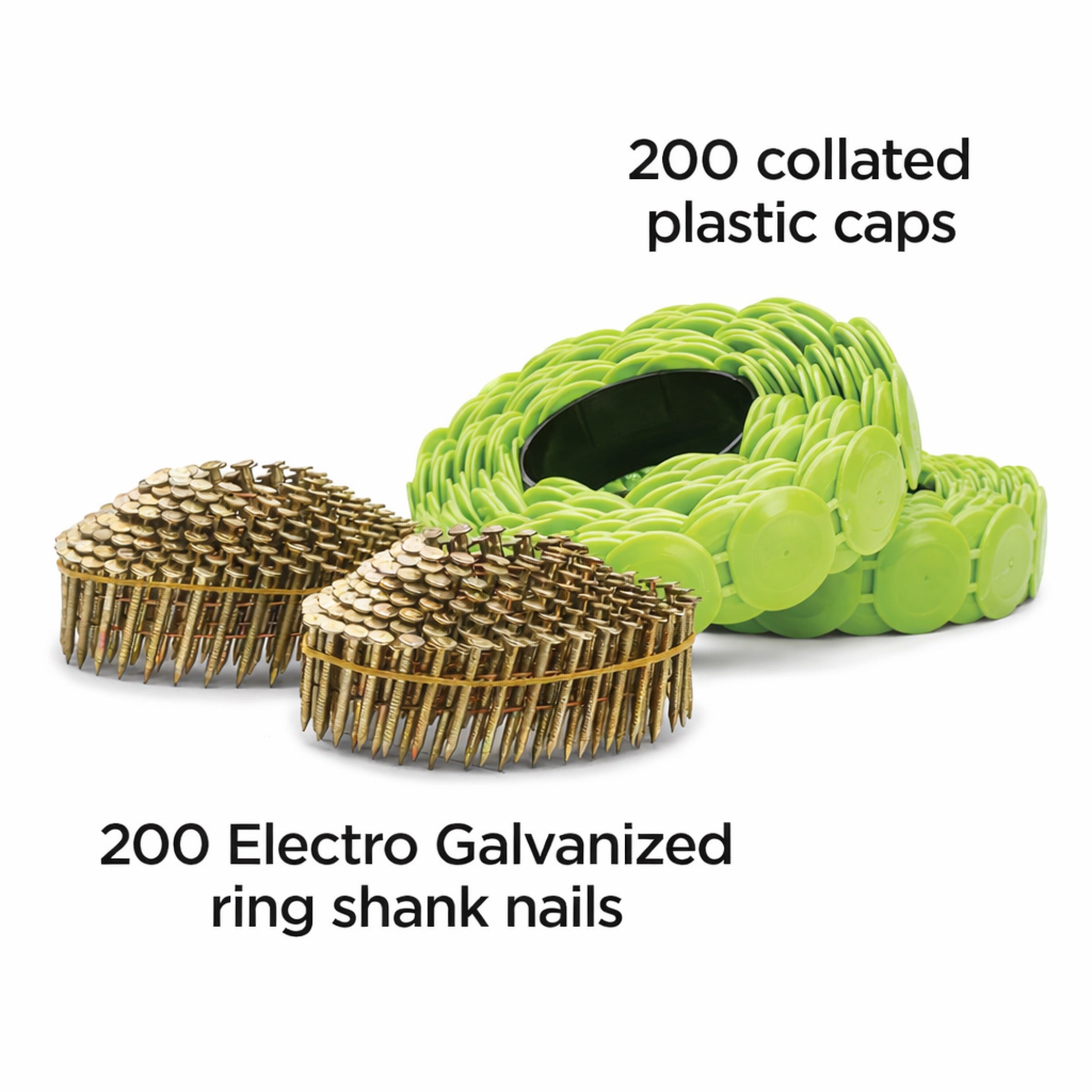 Stinger NailPac 1 in. Collated Roofing Nails with Plastic Caps for use in CN100 & CN100B