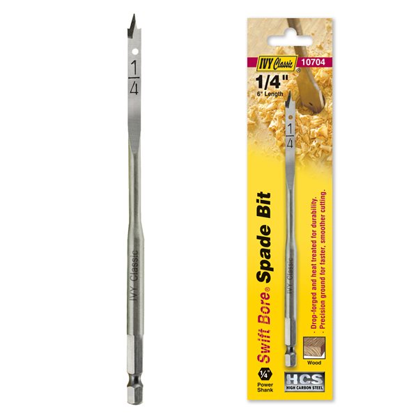 Bit - Wood Spade 1/4" x 6"
