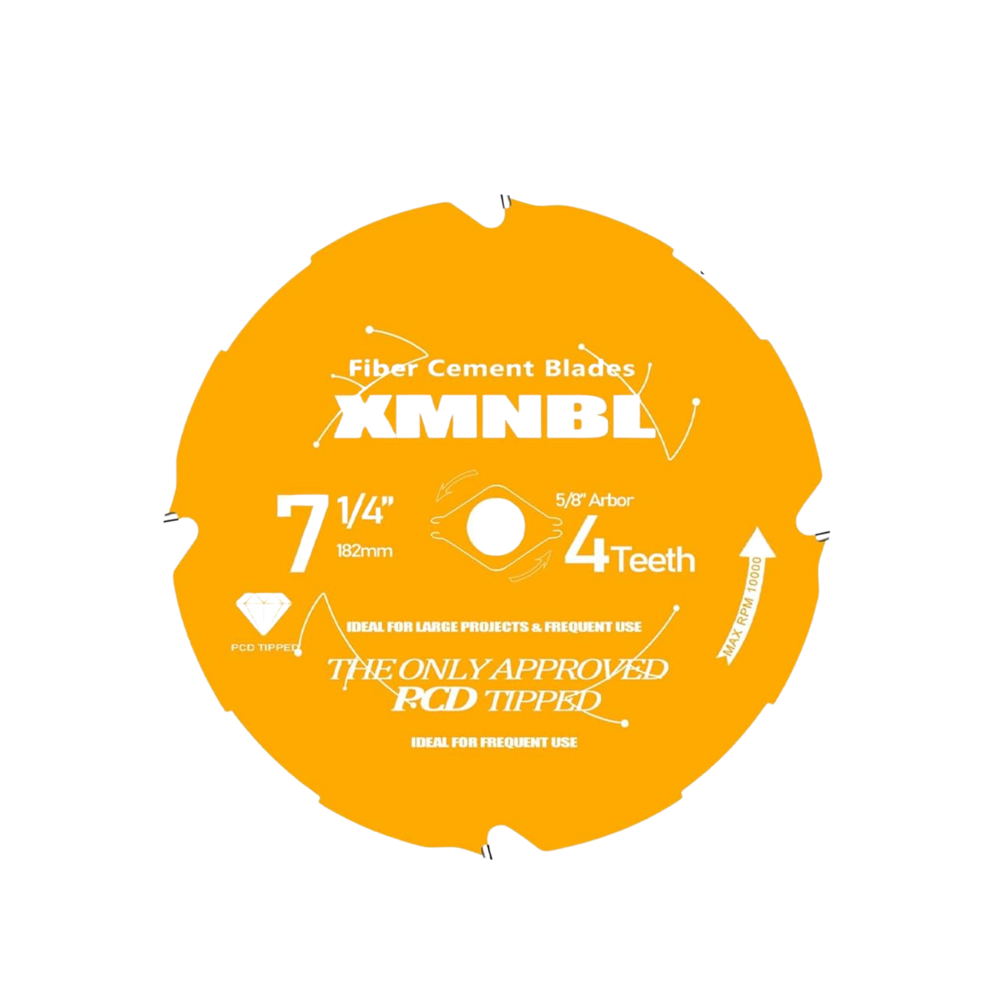 7-1/4" Hardie Fiber Cement Saw Blade – 4T PCD