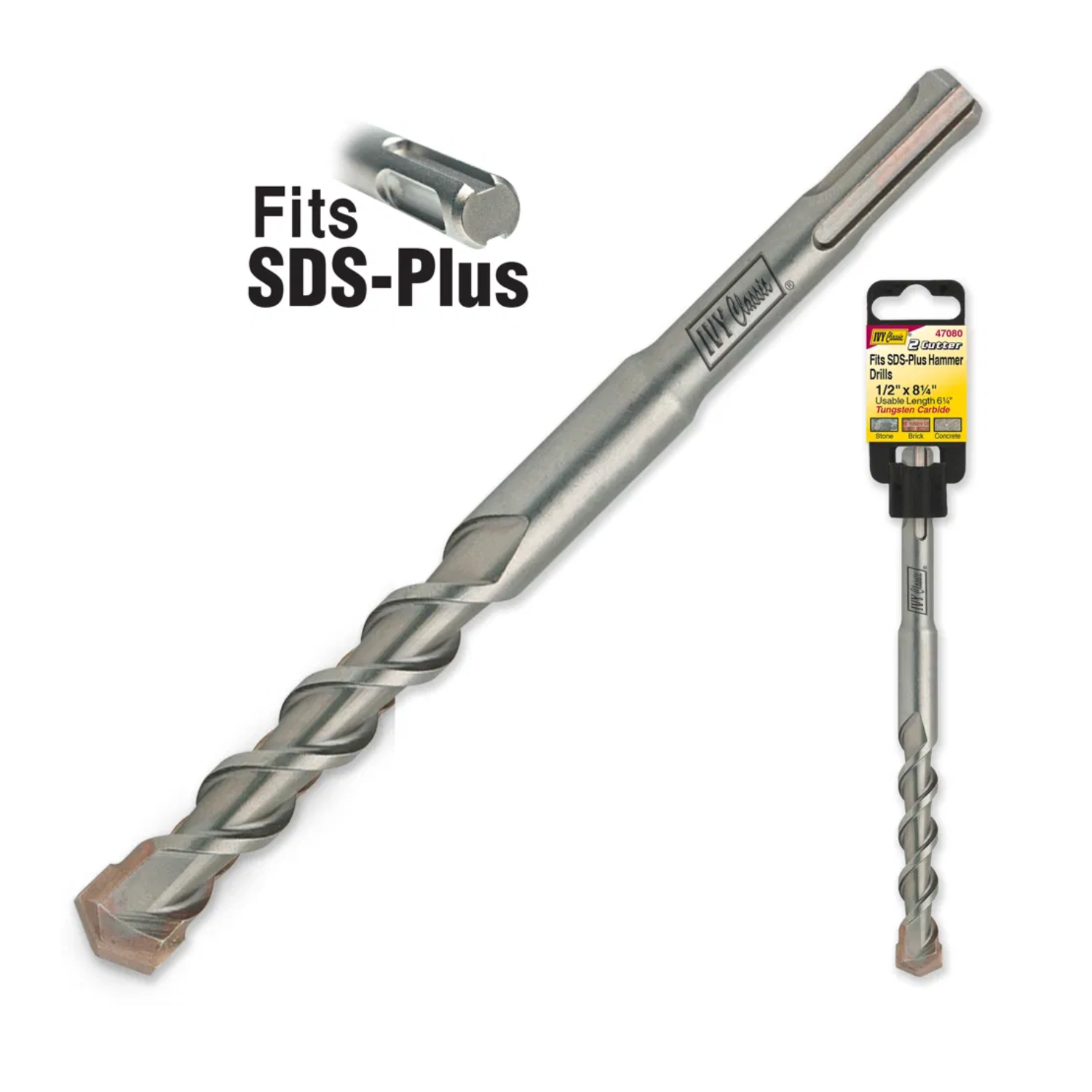 1/2-Inch SDS Masonry Bit - SDS Plus Hammer Drill Bit
