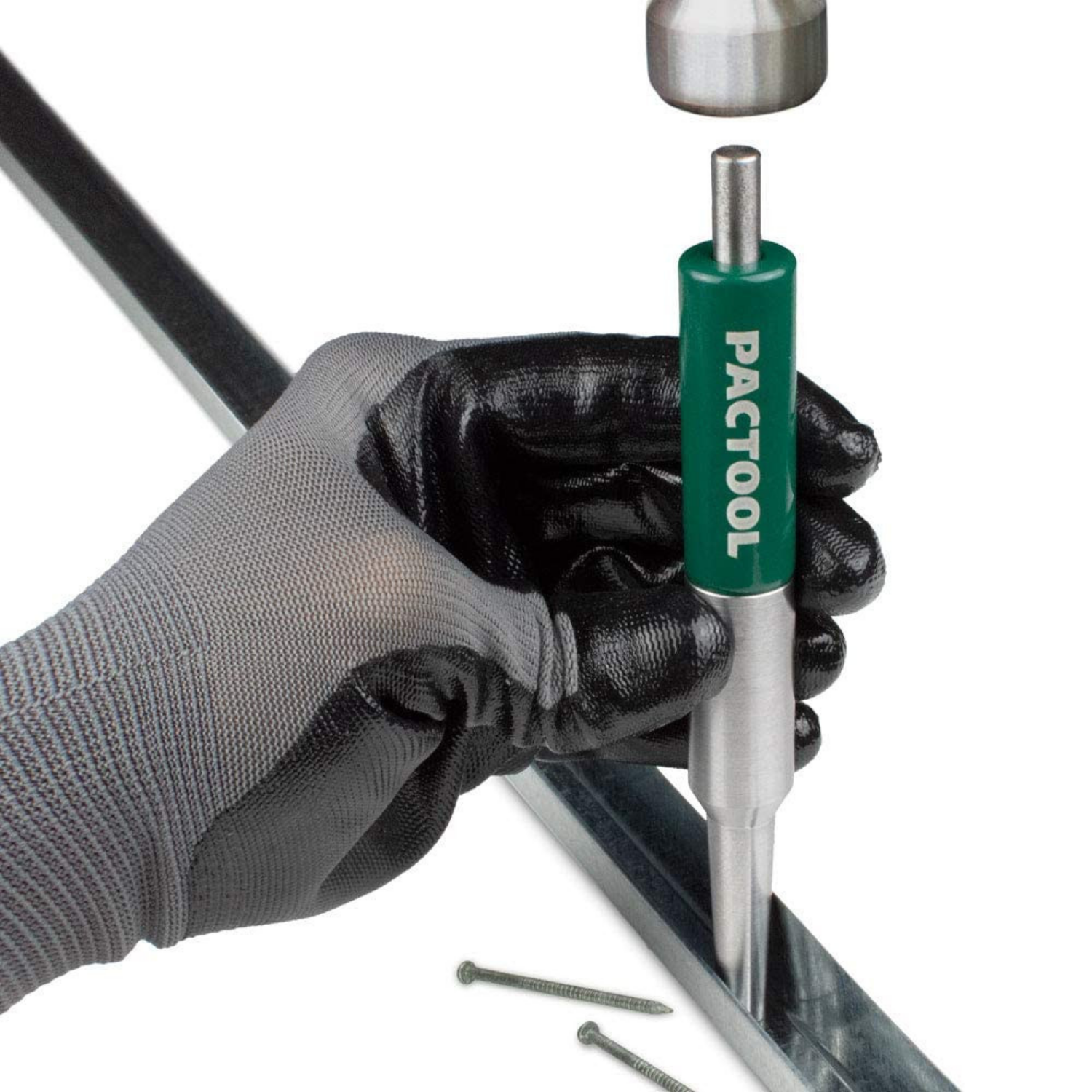 Pactool Trim Nail Punch -  Long Nose - Perfect for use with Soffit, Fascia and Other Trim #VA103