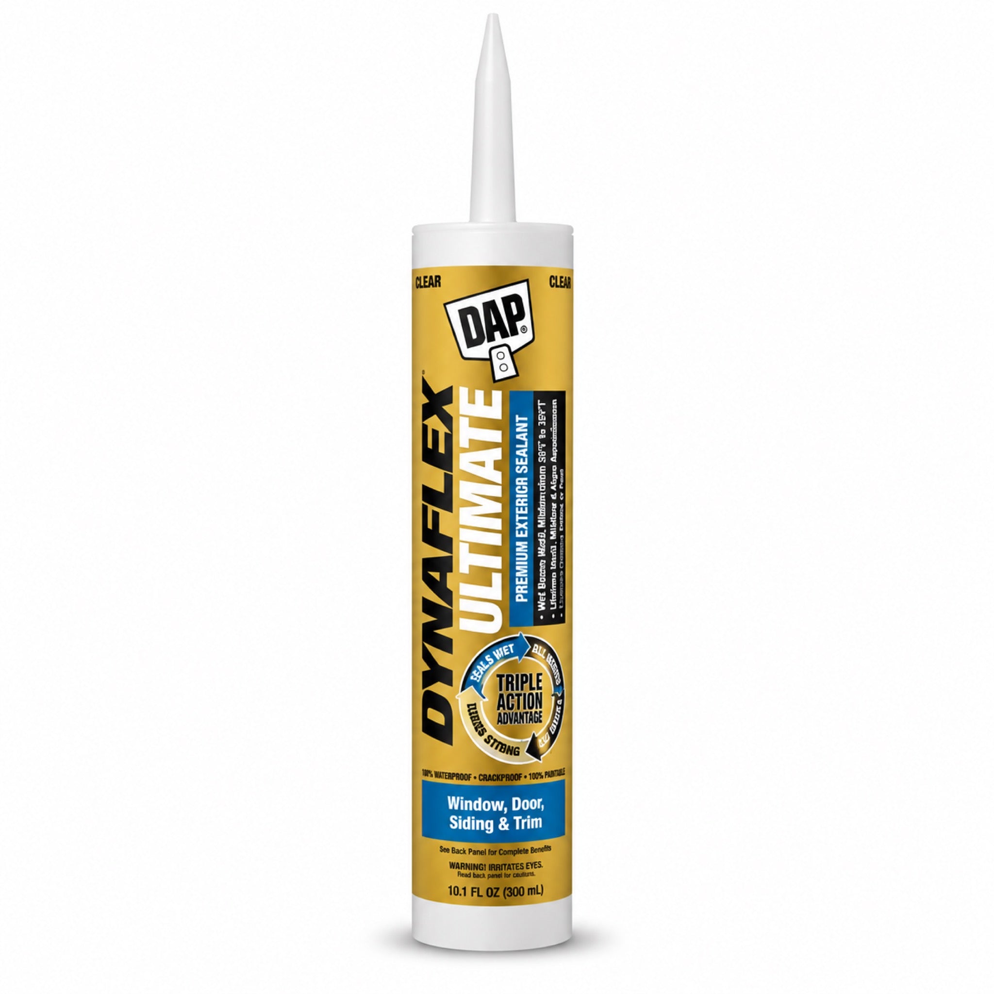 DAP Dynaflex Ultimate Premium All Weather Exterior Window, Door, Siding & Trim Sealant - 10.1 oz. White