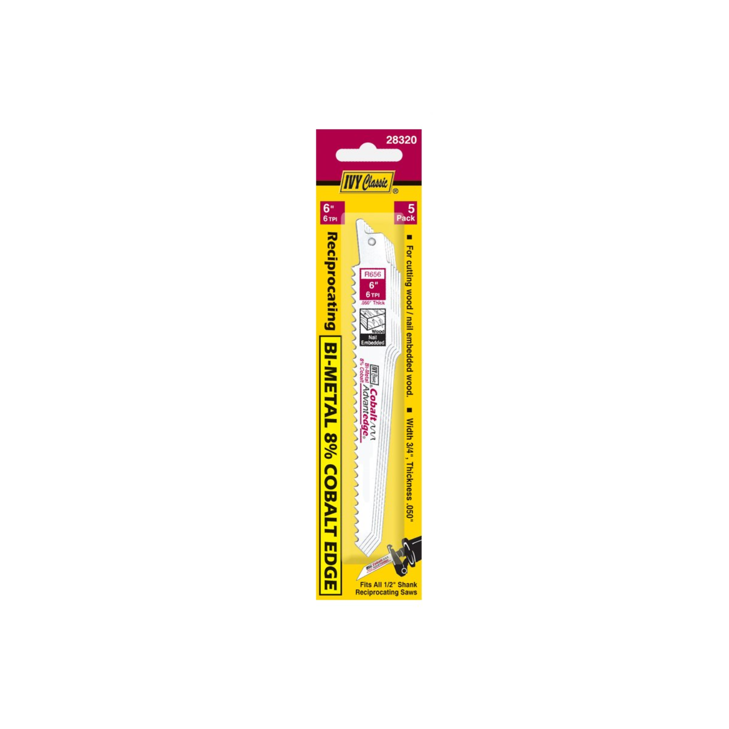 Ivy Classic 6" Wood Reciprocating Blade 6tpi