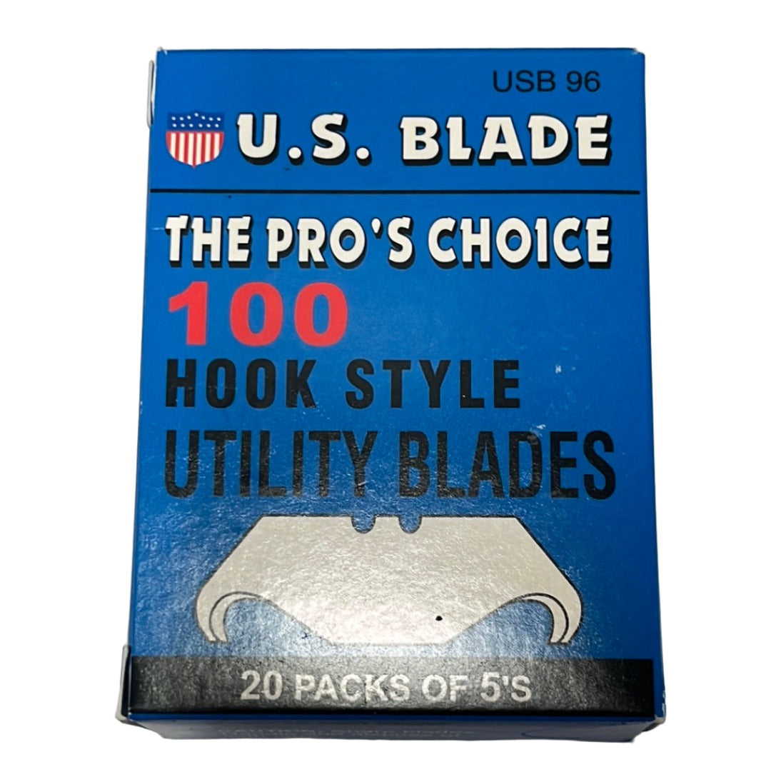 US Blade Hook Utility Blades 100pk (20 sleeves of 5)