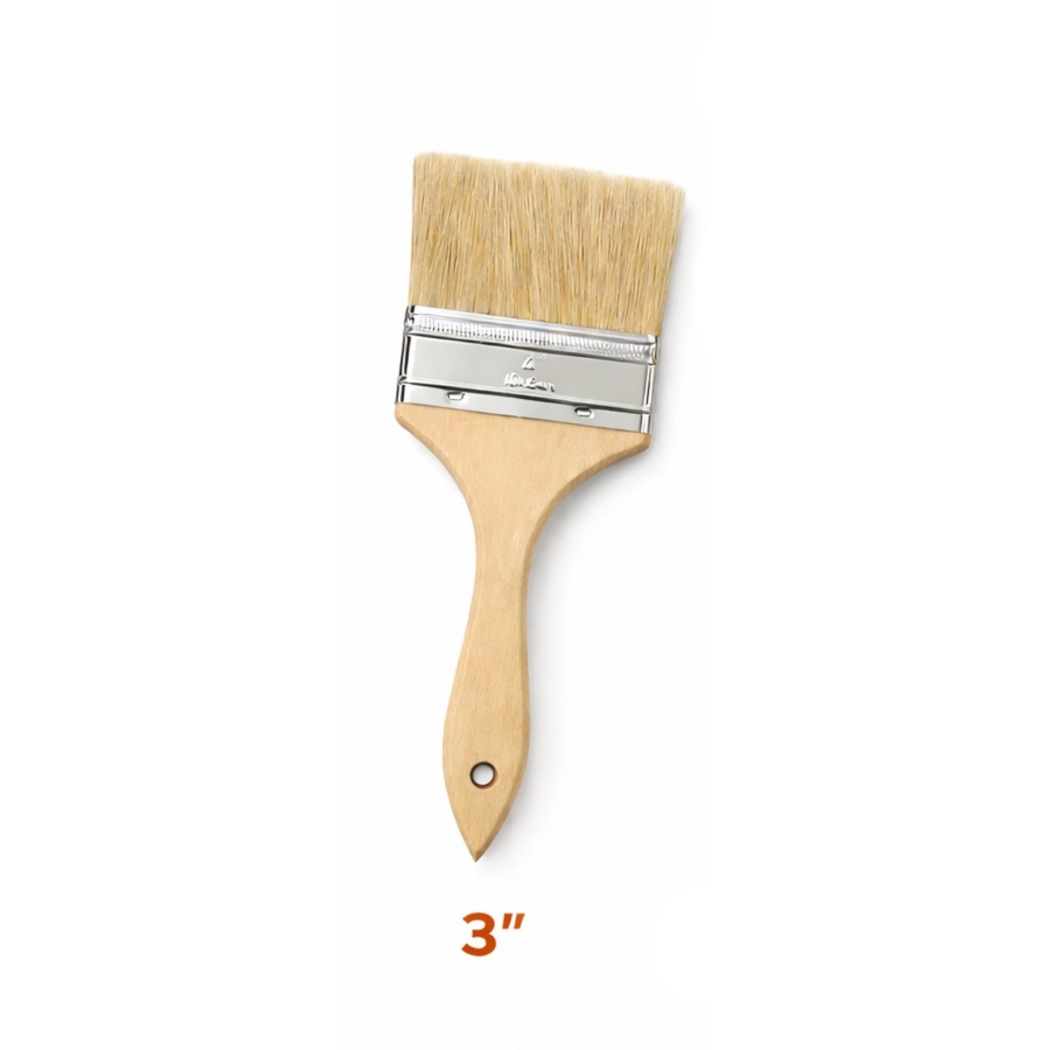 Chip Brushes with Sanded Wood Handles