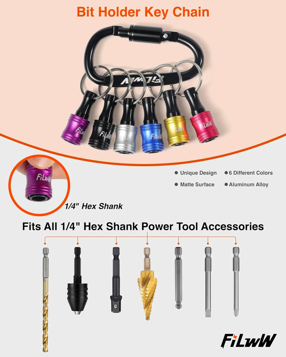 Bit Catcher Keychain 1/4" Quick Release