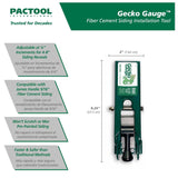 PacTool Gecko Siding Gauge for 5/16" Fiber Cement Siding and James Hardie Siding #SA903