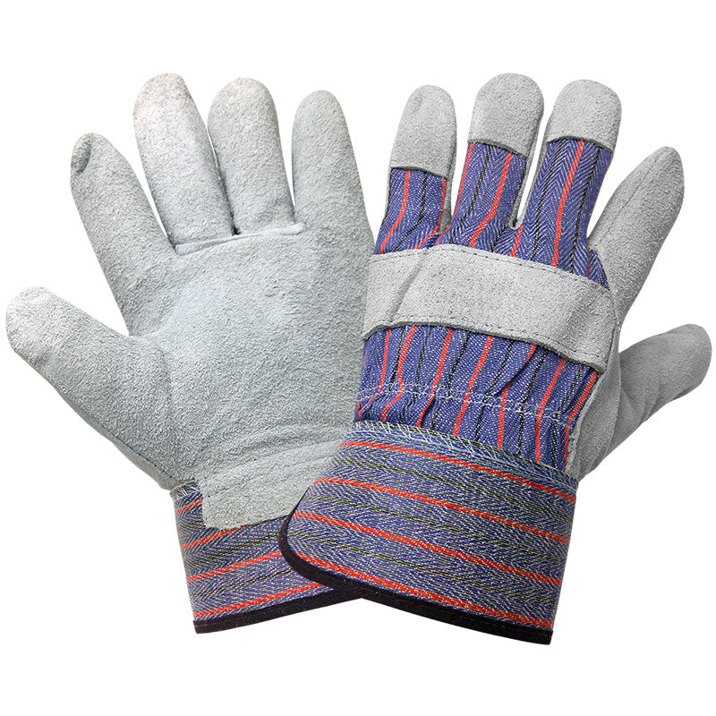 Shoulder Split Cowhide Leather Palm Gloves - Large