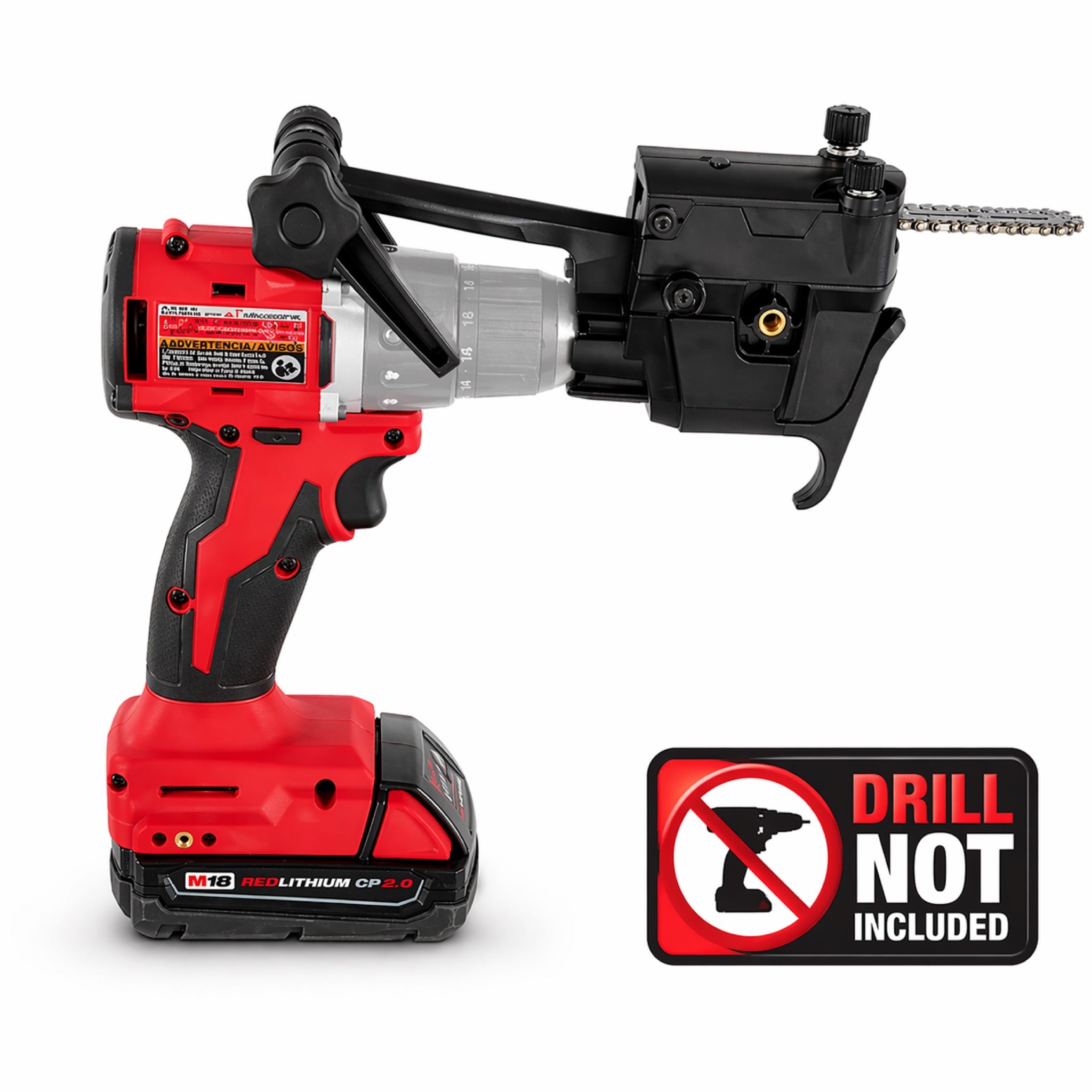Sawfish Mini Chain Saw Drill Attachment for Drywall, Lumber, Tree Trimming, PVC, & More