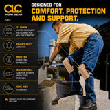Heavy Duty Leather Knee Pads with Felt Lining | Roofers, Carpet Installers, Masons CLC #313