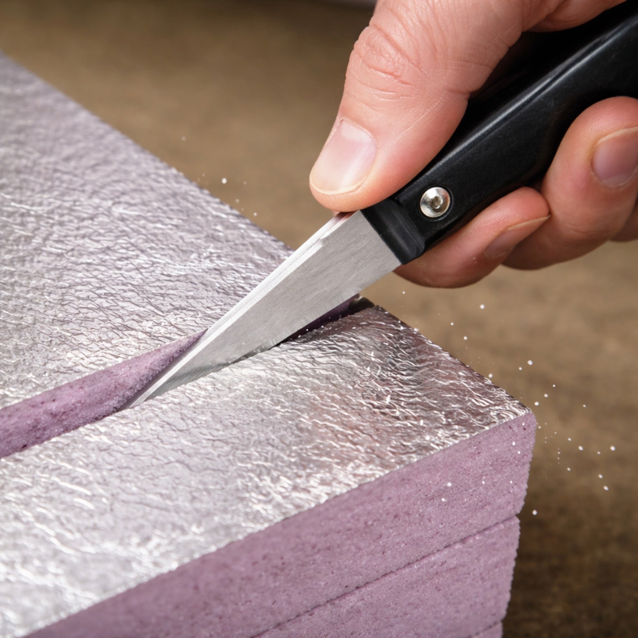 4" Blade Insulation Knife with Molded Plastic Handle for Foam Board, Insulation Boards