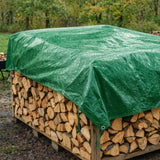 Green Heavy Duty Poly Tarps 8 MIL Thick -  Waterproof & Multipurpose (Various Sizes)