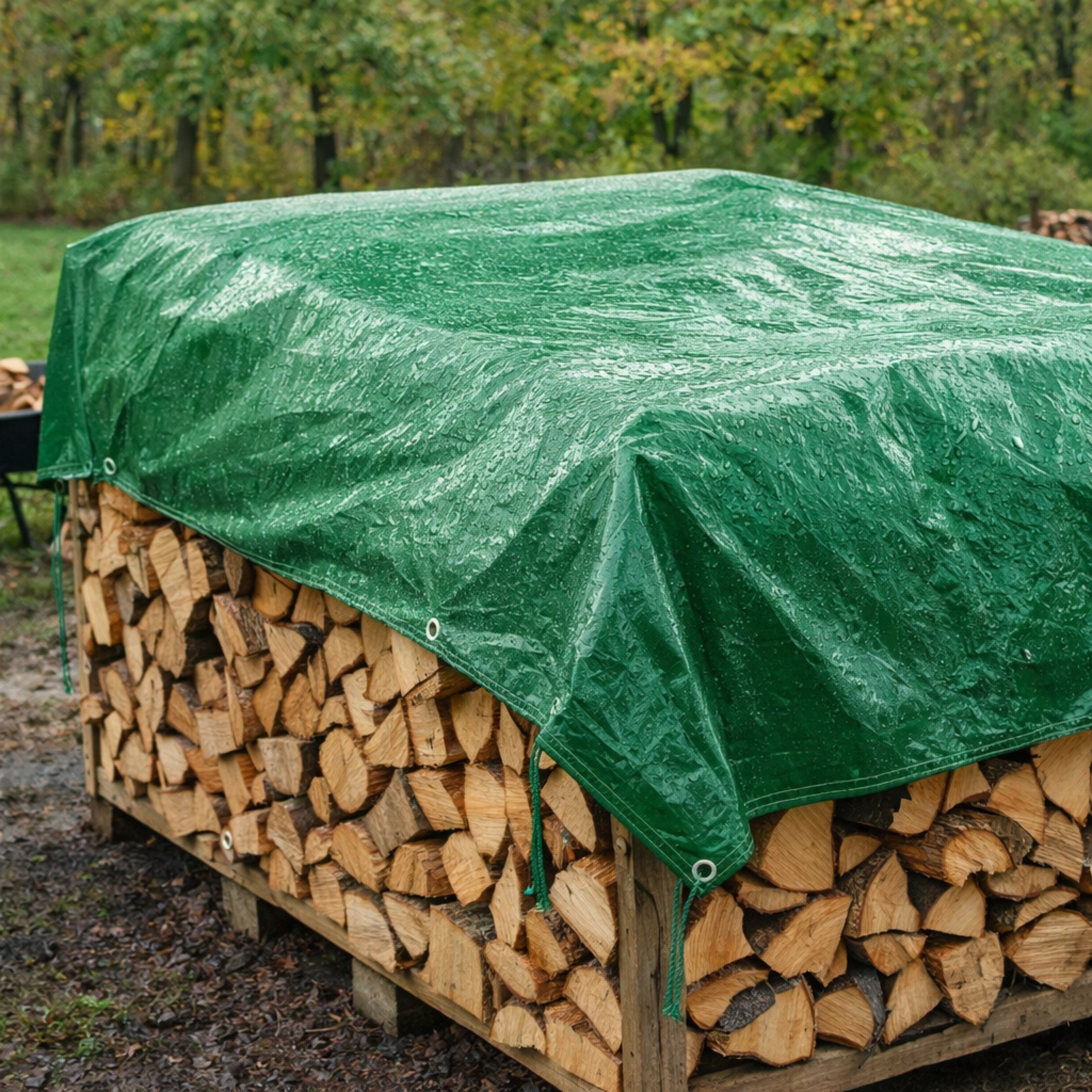 Green Heavy Duty Poly Tarps 8 MIL Thick -  Waterproof & Multipurpose (Various Sizes)