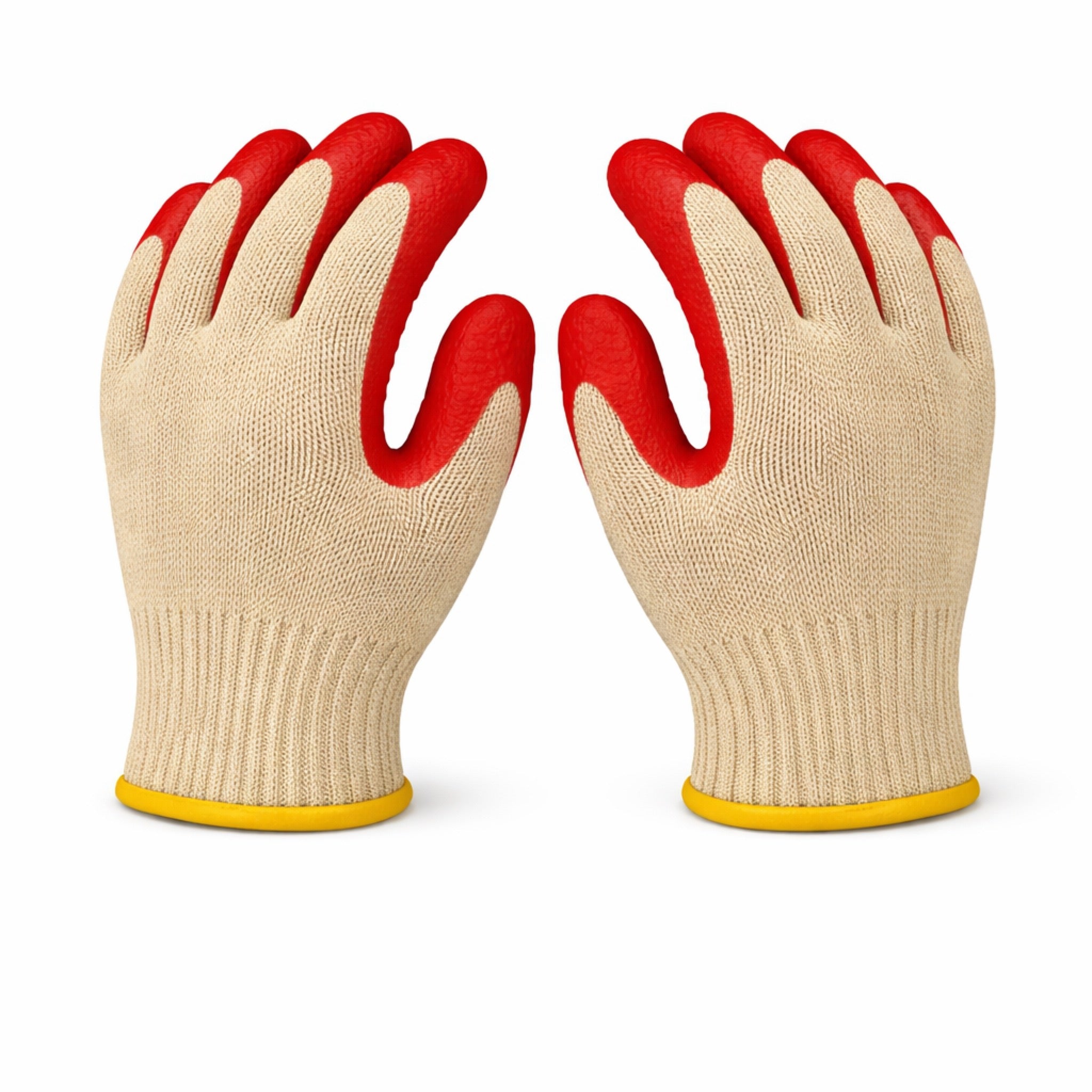 Latex Red Palm Coated Knit Gloves (One Size)