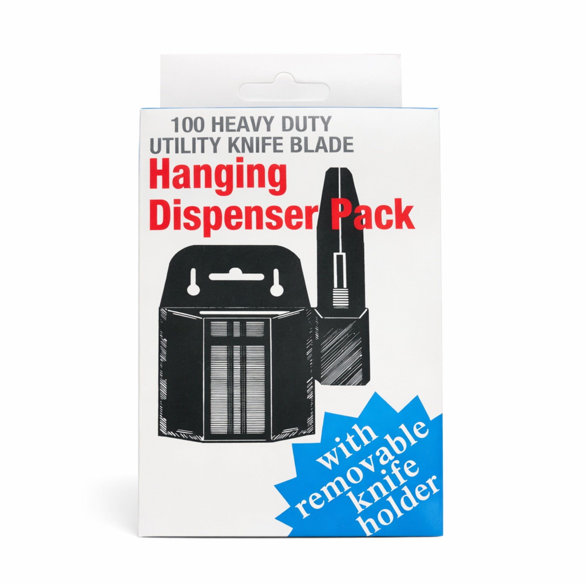 US Blade Straight Utility Blade – 100 Pack with Dispenser