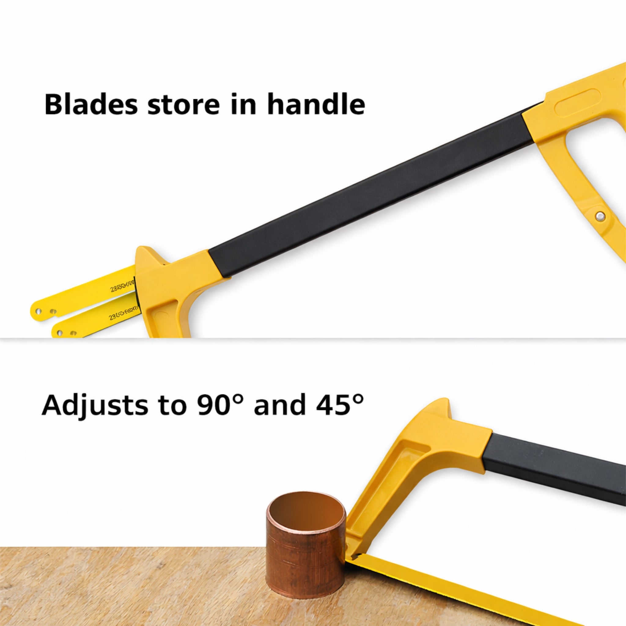 12" Tough Tension Hacksaw with Adjustable Blade Angle