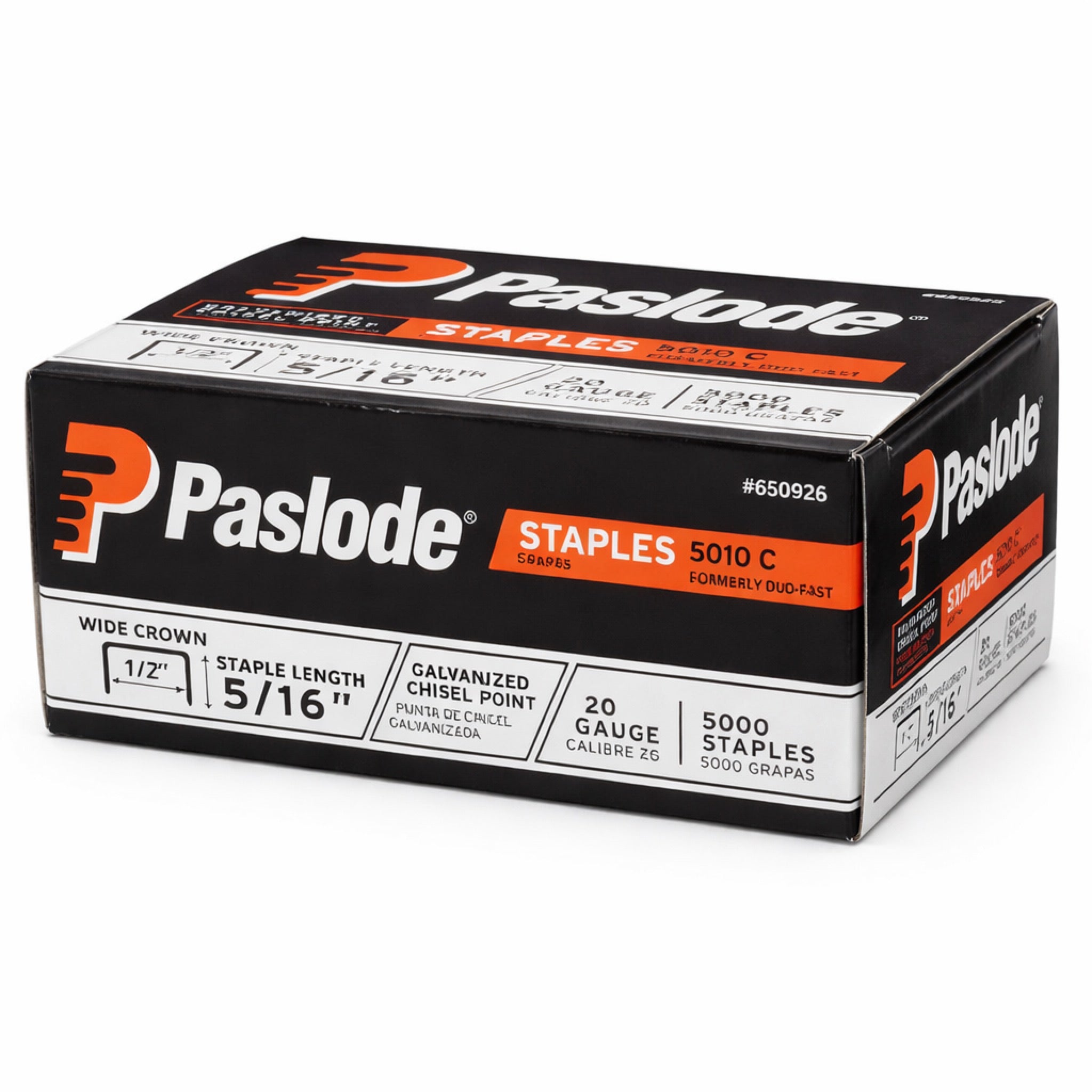 Paslode Staples #5010C - 1/2" Crown x 5/16" Length