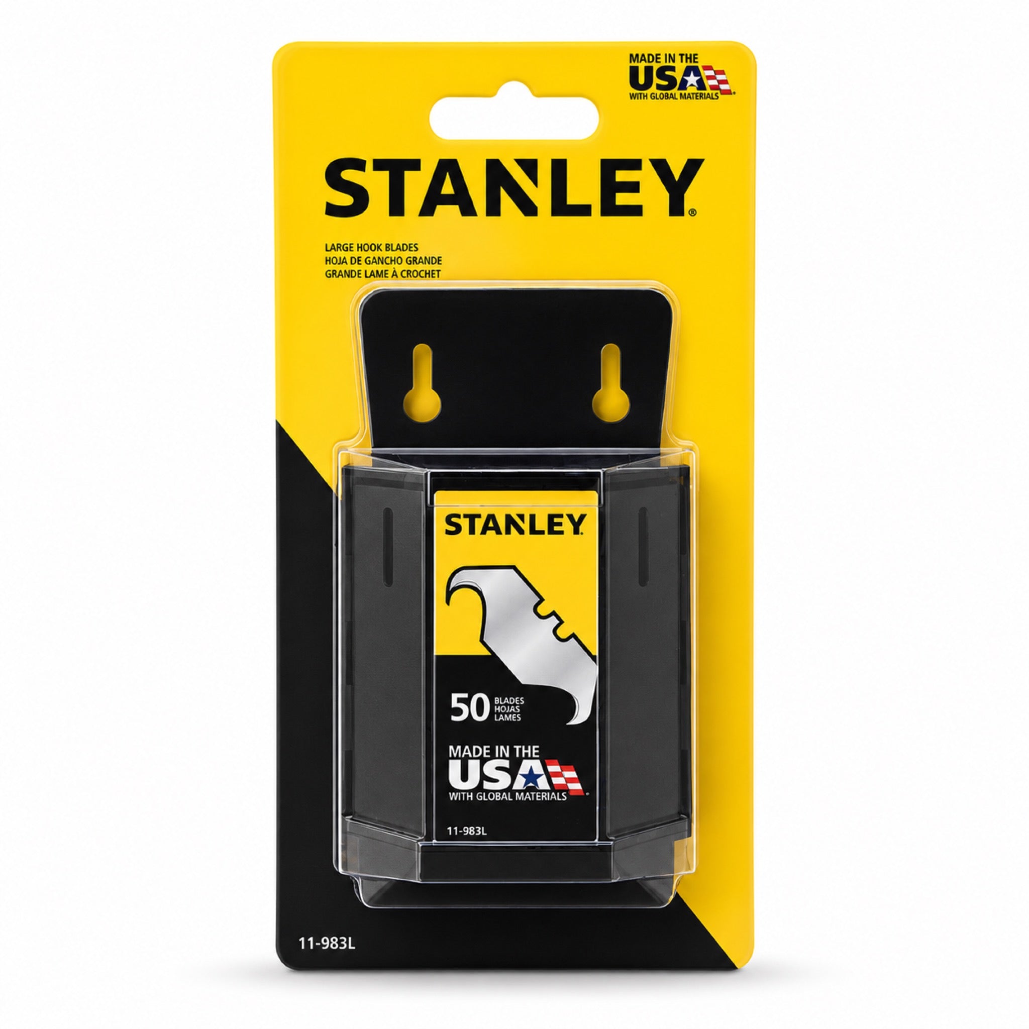 Stanley Utility Hook Blade Dispenser – 50 Pack, #11-983L