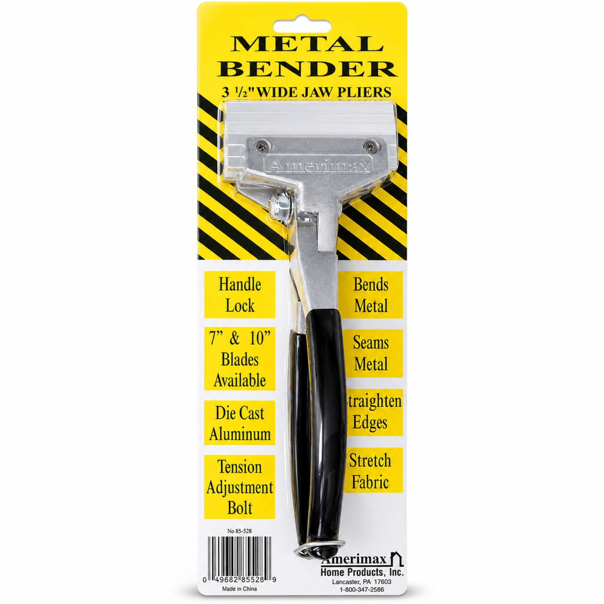 Amerimax 3.5" Hand Metal Bender Pliers for Seam Metal, Custom Trim, Flashings