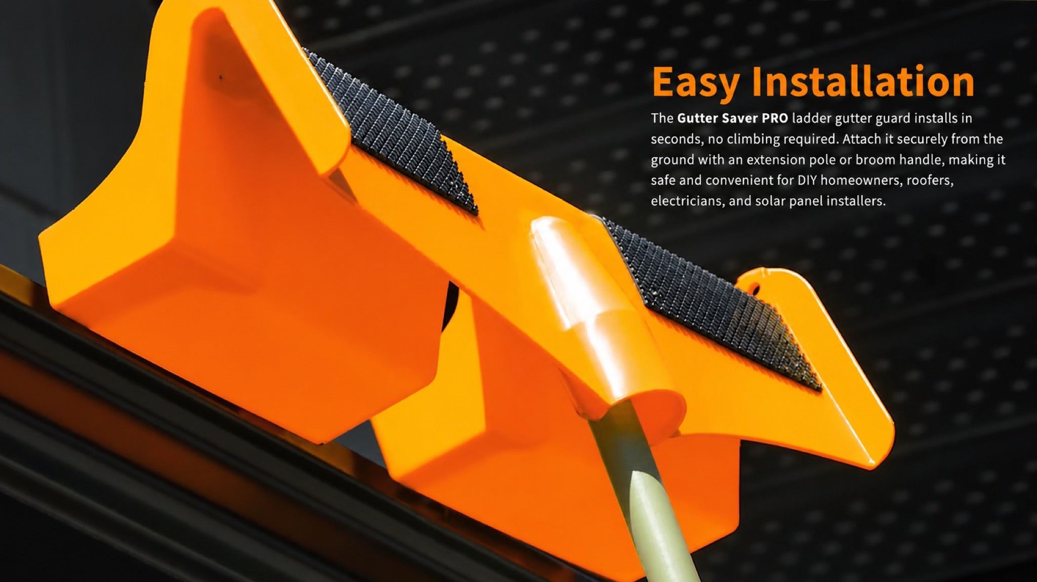 Gutter Saver PRO - Ladder Stabilizer & Gutter Protector for Extension Ladders