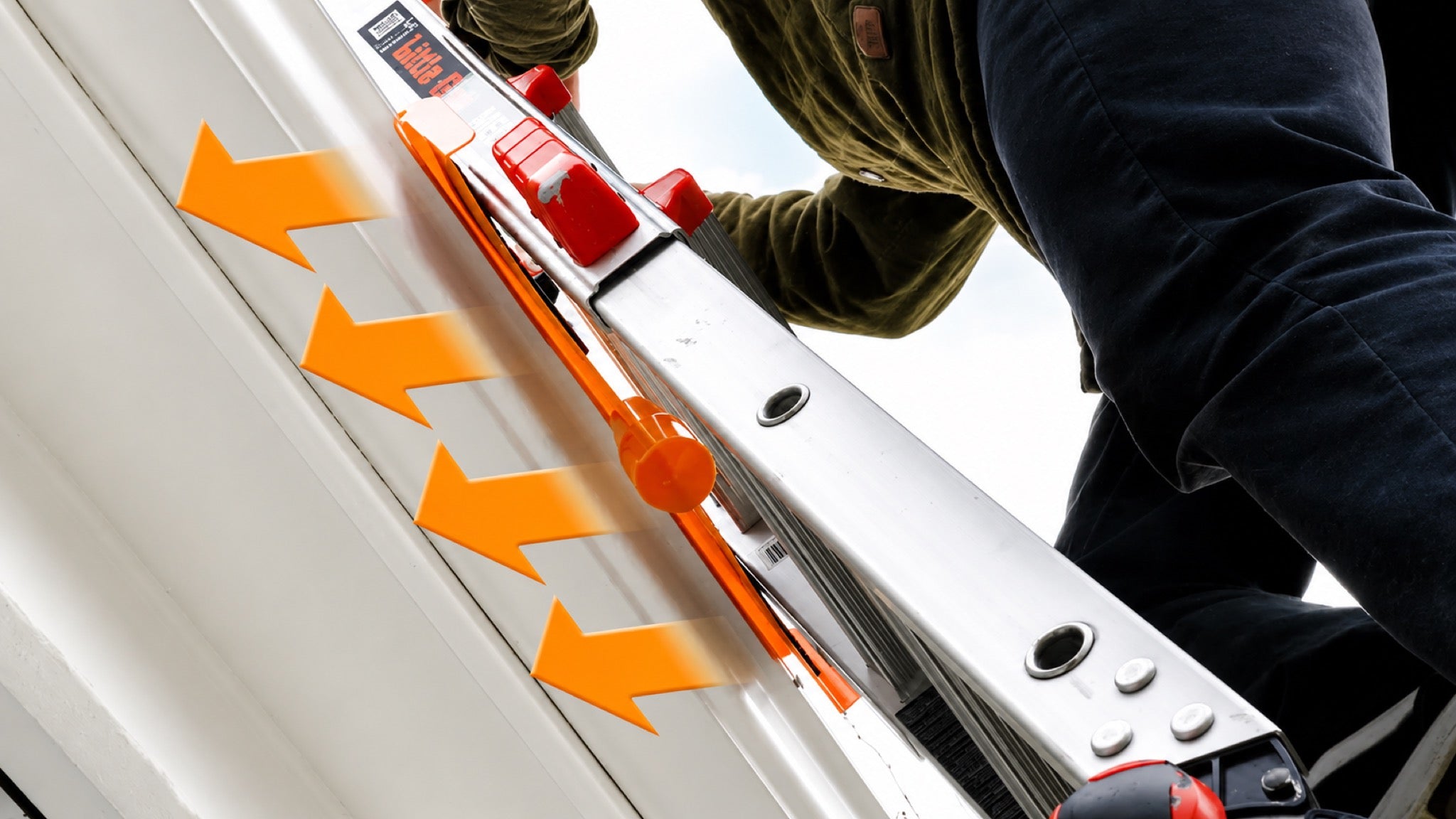 Gutter Saver PRO - Ladder Stabilizer & Gutter Protector for Extension Ladders