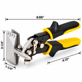 3 Inch Offset Hand Seamer - Sheet Metal Bending Pliers for Roofing, Siding, HVAC, and Metalwork Applications
