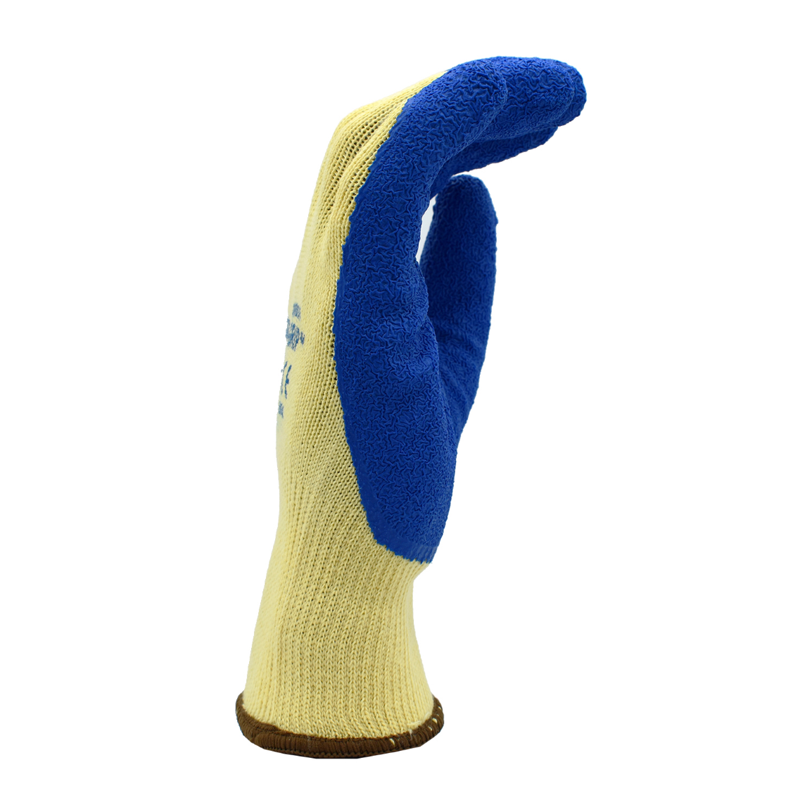 Cor-Grip II 10-Gauge Spun Polyester Shell Premium Blue Crinkle Latex Palm Gloves