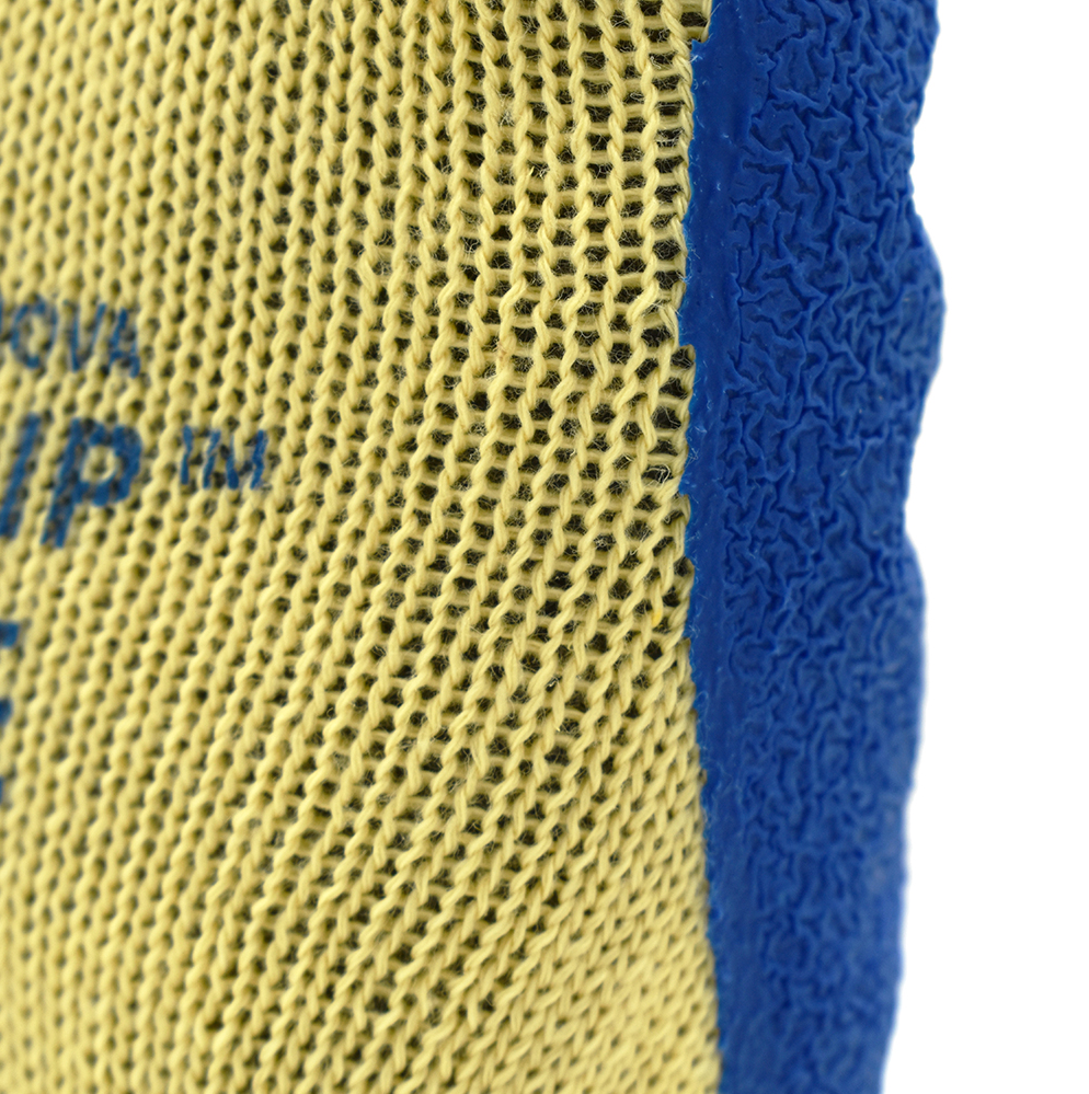 Cor-Grip II 10-Gauge Spun Polyester Shell Premium Blue Crinkle Latex Palm Gloves
